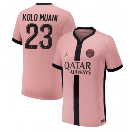 Fotbalové Dres Paris Saint-Germain Randal Kolo Muani #23 Alternativní 2024-25 Krátký Rukáv